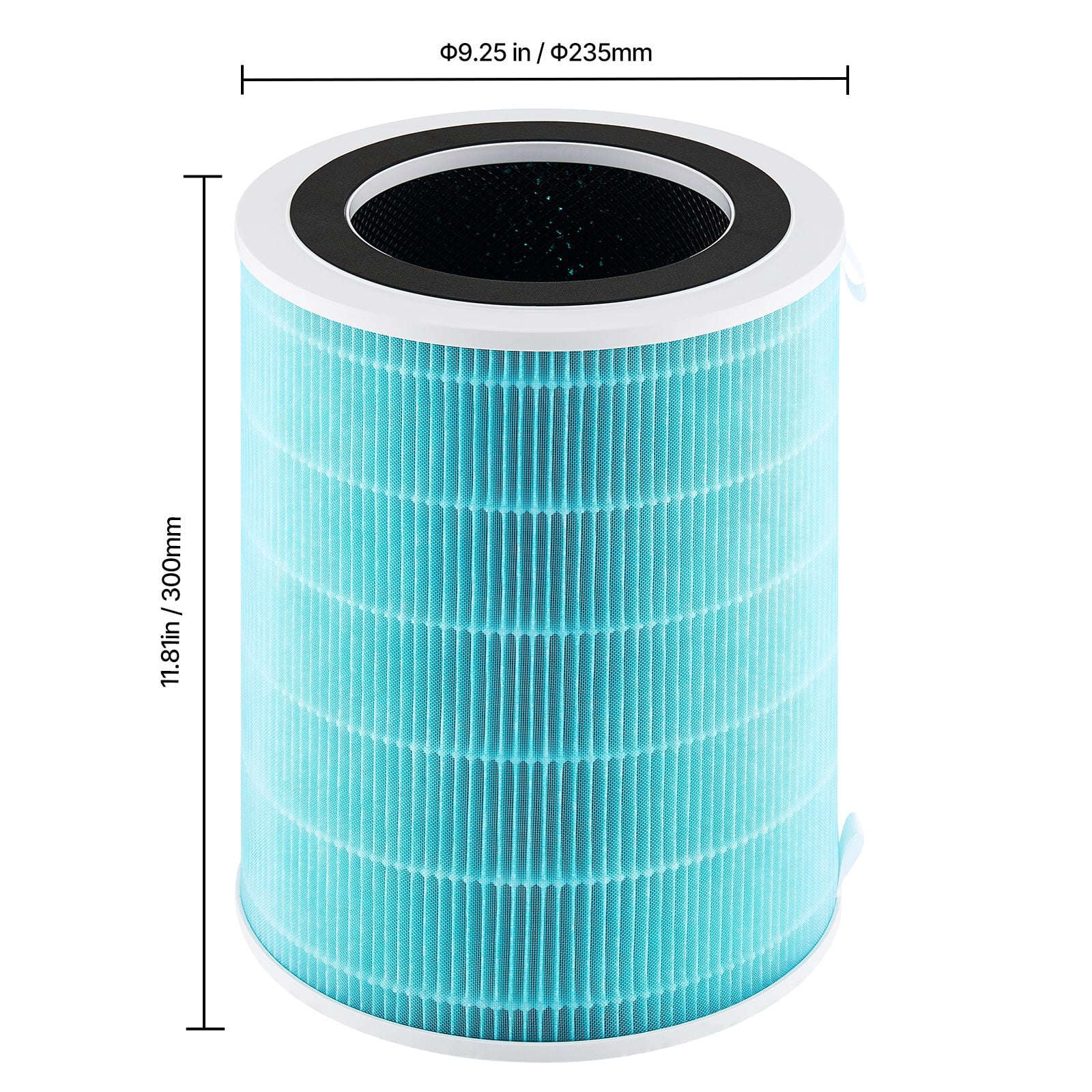 Replacement Air Purifier Filter, H13-Grade 3-Layer Filtration, Pre-Filter + HEPA + Activated Carbon, Captures 99.97% Dust Pollen Allergens for Home Purifiers
