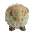 thumbnail image 2 of Northlight 7" Grooved Roly-Poly Stone Sheep Indoor/Outdoor Statue Decoration - White, 2 of 2