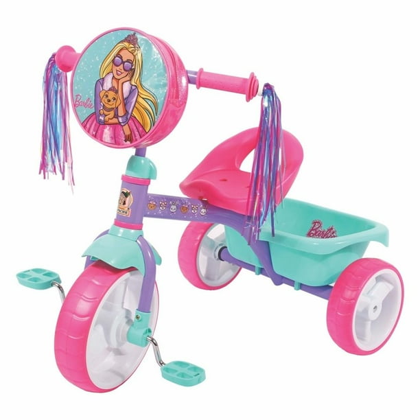 Triciclo Barbie Cajuela Grande Rosa