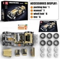 thumbnail image 5 of Classic Cars Building Kits, MOC Vintage Car Model Building Blocks Set, Collections Enthusiasts(897+ Pieces, Static Version), 5 of 5