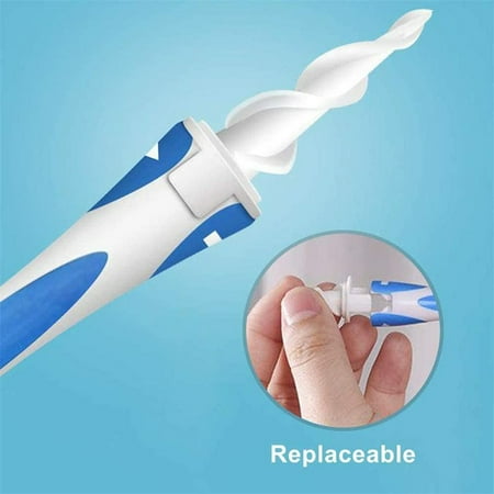 Ear Wax Remover Safe Q-grips Ear Wax Removal Tool Soft Silicone Spiral