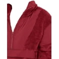 thumbnail image 2 of Victoria's Secret Pink Oversize Teddy Half Zip Color Maroon Size XLarge NWT, 2 of 3