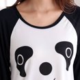 thumbnail image 6 of Sardfxul Couples Autumn Cartoon Panda Long Sleeve Pullover Pajamas Set Sleepwear Casual, 6 of 19
