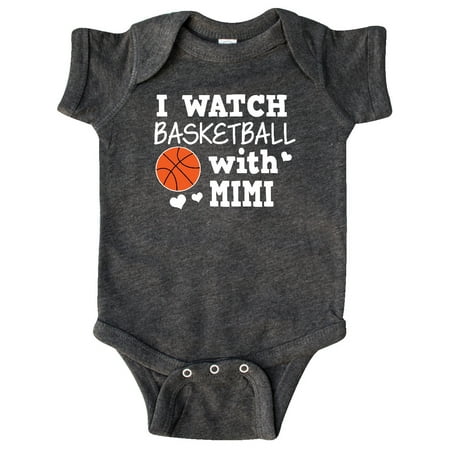 

Inktastic I Watch Basketball with Mimi Gift Baby Boy Bodysuit