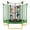Green, variant on Arspjes 5.5 FT Trampoline for Kids,Indoor Outdoor Trampoline with Safety Enclosure Net,U-Shaped Stable Legs, Foam Padded Poles,Pink