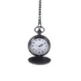thumbnail image 1 of HLONK Mens Blank Stainless Steel White Dial Arabic Numeral Pocket Watch, 1 of 7
