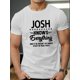 thumbnail image 1 of JOSH Knows Everything Men's Short Sleeve T-shirt Summer T-shirt Top Tee For Adult, Men, Women, Teen, Teenager, Adolescent, Youth., 1 of 5