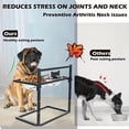 thumbnail image 2 of Adjustable Elevated Dog Bowl with Raised Dog Bowl Holder for Large And Medium Dogs, Metal Dog Bowl with Two Stainless Steel Dog Food Bowls, 2 of 5