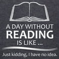 thumbnail image 3 of CafePress - Book Lover Gifts A Day Without Reading Is Like.. - Womens Hooded Shirt, 3 of 3