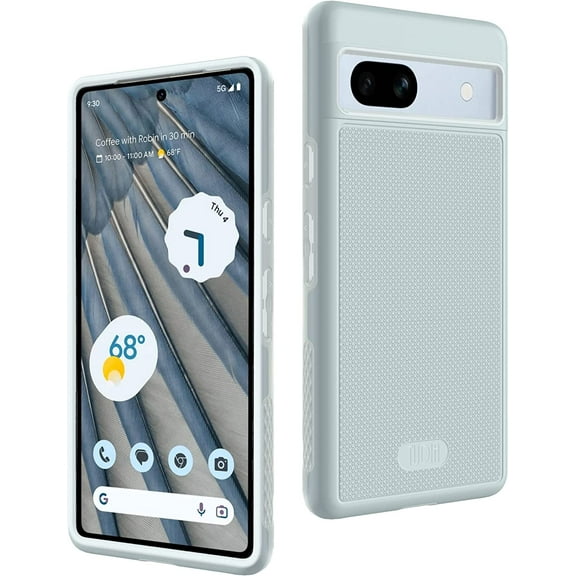 TUDIA MergeGrip Google Pixel 7a Case Military Grade Dual Layer Heavy Duty - Light Blue