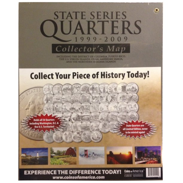 State Quarter Map Us State Quarter Collection Walmart Com Walmart Com