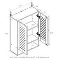 thumbnail image 4 of FURINNO Indo Double Porte Armoire Murale, 19,7 Pouces, Expresso, 4 of 4