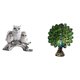 thumbnail image 1 of Figuras de búho, estatua de , resina, animal artificial, artesanías, figura de escritorio, adorno decorativo artístico, adecuado para la ofic, 1 of 8