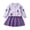 Gsets30-Purple, variant on xaweyi Little Girls Embroidery Long‑Sleeve Top & Pleated Skirt 2‑Piece Dressy Outfit Set for Fall Casual Party Wear Size 5 Years