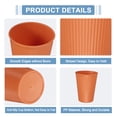 thumbnail image 3 of Uxcell 8 Pcs Simple Toothbrush Cup, 2.2 x 4.2" Bathroom Tumbler Unbreakable Reusable Plastic Cups for Storing Toothpaste Toothbrushes Combs Water Beverages, Orange(13.5 OZ), 3 of 7