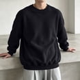 thumbnail image 5 of LYSMORA Men's Oversized Crew Neck Pullover Sweatshirt, Long Sleeve Loose Fit Casual Daily Street Athletic Tops, 5 of 7