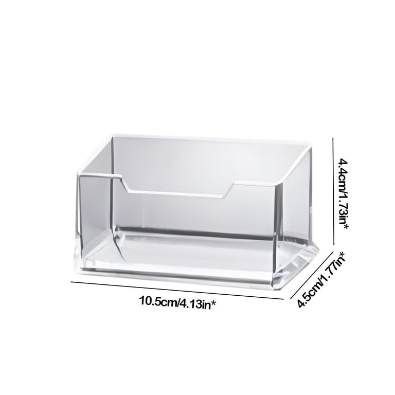 Utoimkio Acrylic Business Card Holder, Clear Plastic Display Stand, 4.73x1.76x1.73in - Walmart.com Utoimkio Acrylic Business Card Holder, Clear Plastic Display Stand, 4.73x1.76x1.73in - Walmart.com