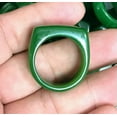 thumbnail image 5 of K-KED Genuine Chinese natural green jade Delicate Jewelry man ring 7-12#-8, 5 of 6