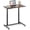 Brown, variant on Beran7 Mobile Standing Desk Computer Desk, Height Adjustable Stand Up Table with 4 Wheels, Rolling Compact Standing Desk with Steel Frame, MDF PVC Tabletop, Ideal for Home Office (Natural)