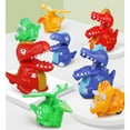 thumbnail image 3 of 4 piezas aleatorias Press and Go Dinosaur Cars dinosaurio juguetes de cuerda para niños niños calcetín de Navidad rellenos dinosaurio fiesta suministros favores, 3 of 7