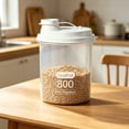 thumbnail image 5 of HOZVOMI Airtight Food Storage Jars - Plastic Kitchen Containers for Grains and Spices - Durable Sealed Canisters for Pantry Organization, 5 of 6