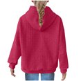 thumbnail image 3 of Hicidod Kids Girl Hoodies Casual Long Sleeve Cute Solid Color Hooded Sweatshirt Pocket Crew Neck Oversized Hoodies for Teen Girls, 3 of 7