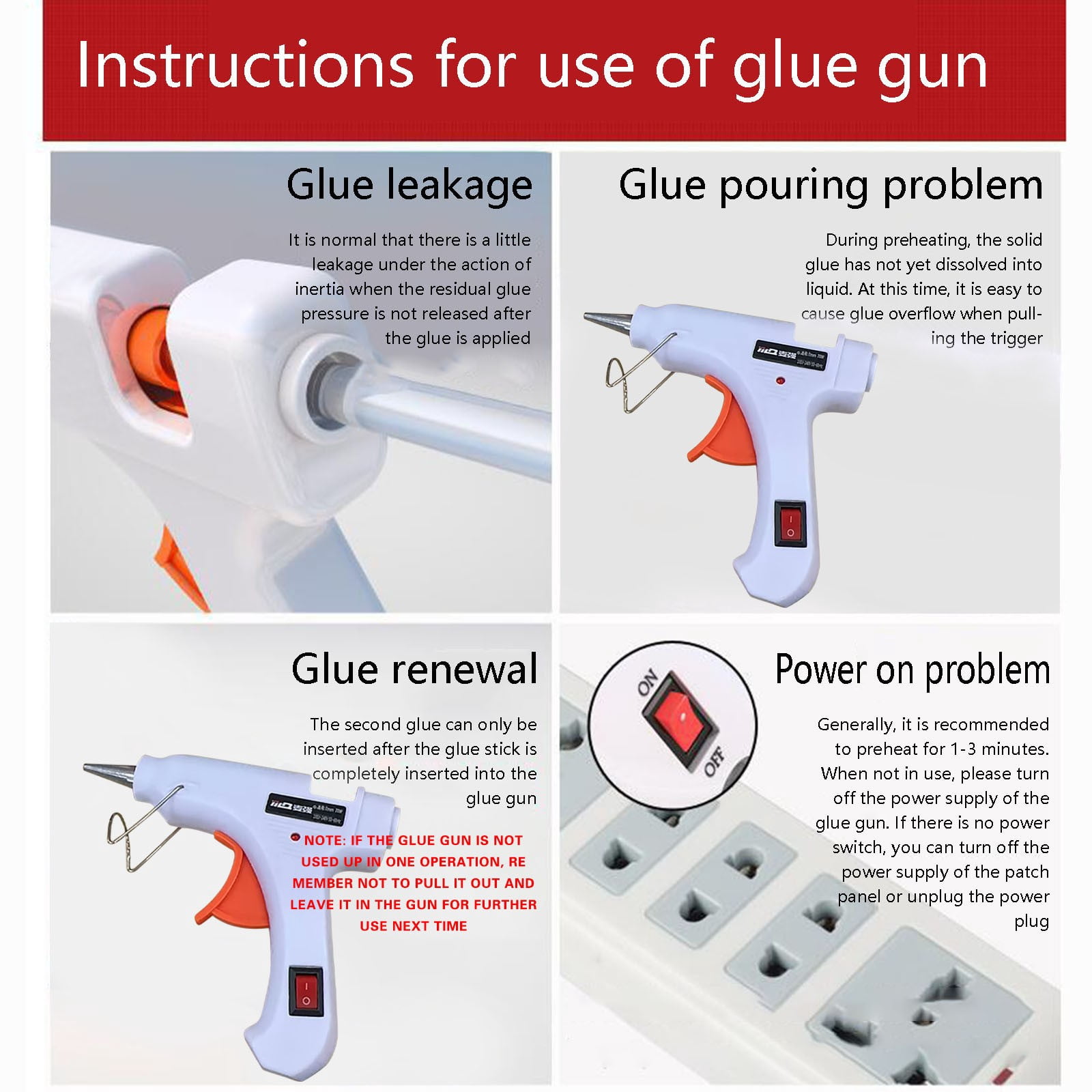 Cadorn 40W Professional Hot Melt Glue Gun, 110 - 220V DIY Repair Tool, High - Temp Adhesive Gun for Crafts, Sealing & Fixing