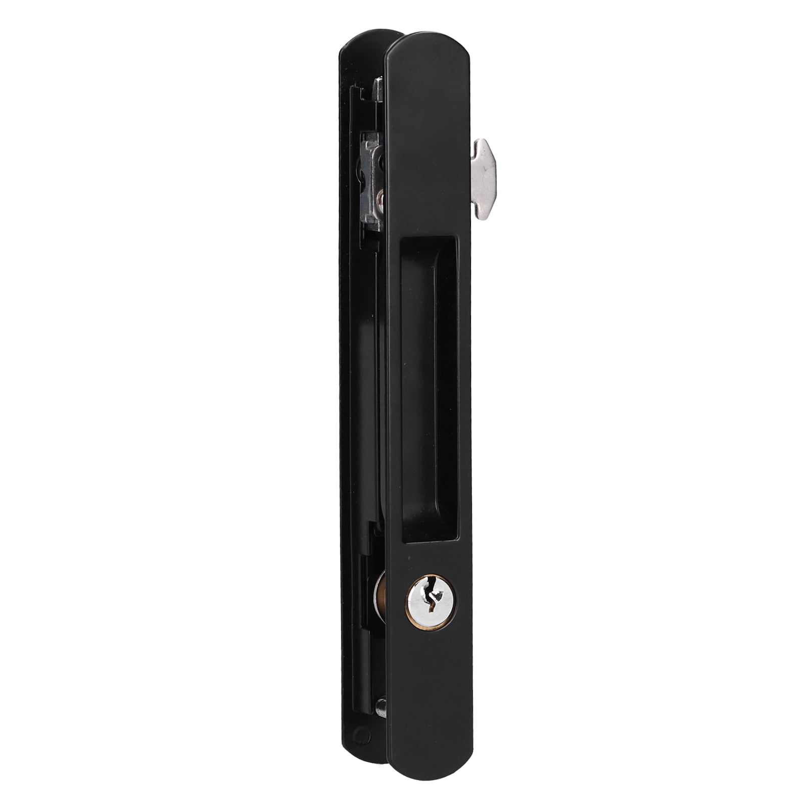 Ymiko Sliding Door Lock Black Copper Zinc Alloy Lock Furniture Hardware