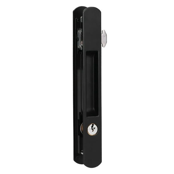 Ymiko Sliding Door Lock Black Copper Zinc Alloy Lock Furniture Hardware