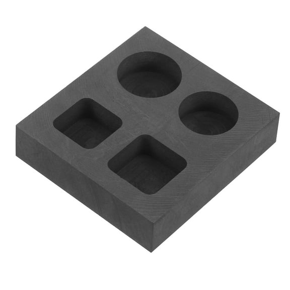 Tineasur Graphite Mold for Metal Casting and Smelting, Resistant, Grey Mold for Foundry Use