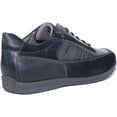 thumbnail image 3 of Geox U Adrien Women's Lace Up Leather Trainers With Side Zip In Navy Size 11, 3 of 6