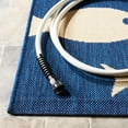 thumbnail image 2 of SAFAVIEH Courtyard Trena Fishes Indoor/Outdoor Runner Rug, Navy/Beige, 2'3" x 20', 2 of 5