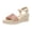 Pink, variant on Rokment Womens Espadrilles Wedges Dressy Sandals Fashionable Casual Open Toe Platform Chunky High Heels Dress Summer Shoes for Ladies Woman Beach Vacation Black Size 6