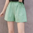 thumbnail image 5 of Floenr Women's shorts,Women's High Waist Linen Loose Casual thin Wide Leg Linen Shorts, 5 of 7