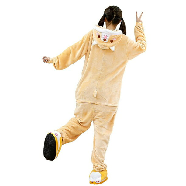 CoCopeanut Anime Costume Husky Pajamas Full Body Kigurumi Women Flannel Onesies For Adults Cartoon One-Piece Pijamas Cosplay Clothes - Walmart.com