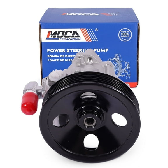 MOCA AUTOPARTS Power Steering Pump w/ Pulley Fit for 1998-2003 Mercedes-Benz ML320 3.2L & 2000-2003 Mercedes-Benz ML55 AMG 5.5L