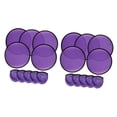 thumbnail image 2 of 10 Pieces Folding Fans Round Fans Handheld Fans Portable Foldable Design for Wedding Party Summer Outdoor Events, 2 of 9