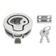 thumbnail image 1 of 2in Boat Door Hatch Lock Round Locking Style 316 Stainless Steel Flush Pull Slam Latch for RV Marine Home, 1 of 5