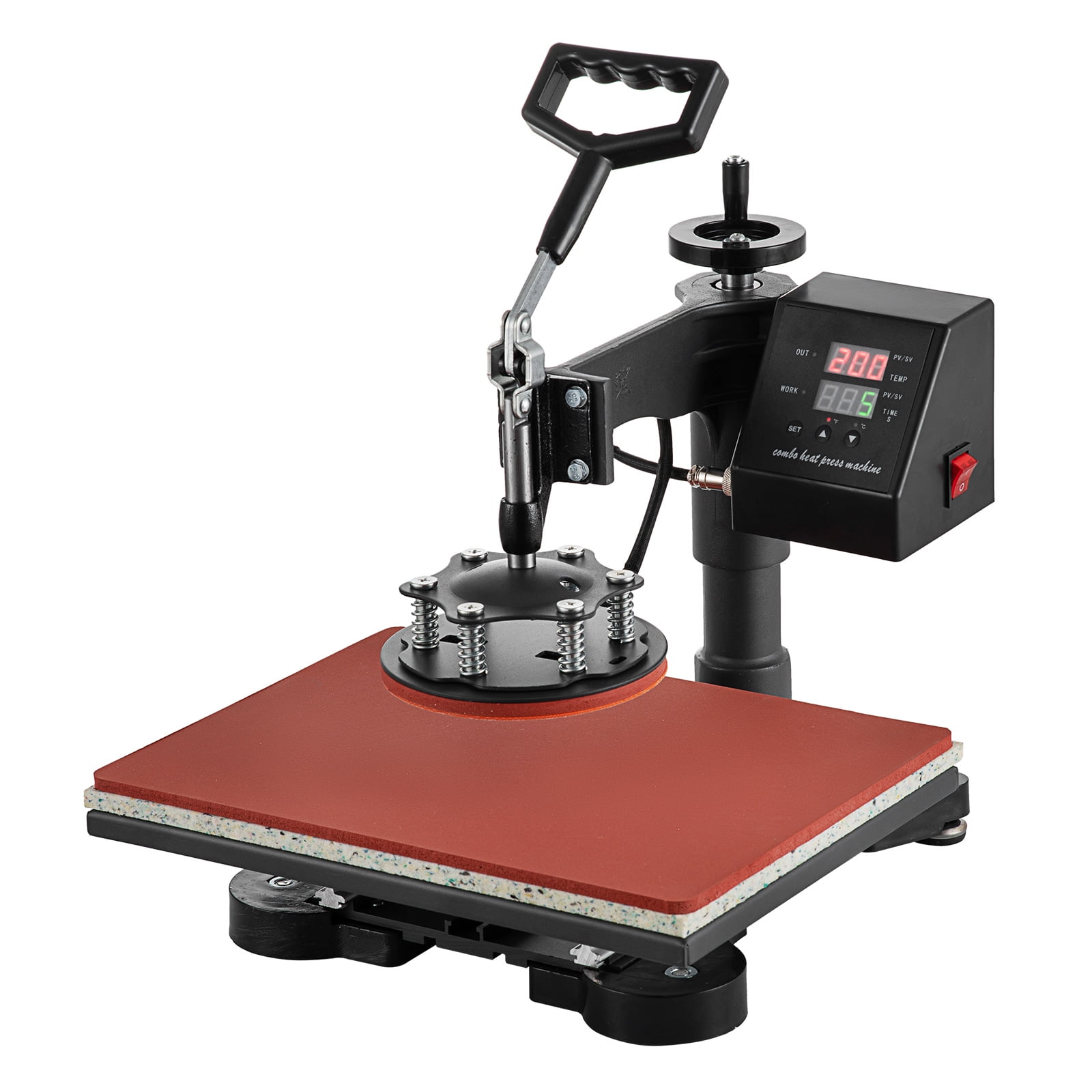 SHZOND 5 in 1 Heat Press Machine 12x15 inch Multifunctional Transfer Sublimation Heat Press for T-shirts Hat Mug Plate