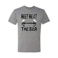 thumbnail image 2 of Wild Bobby, Meet Me at The Bar, Gym/Workout, Men Premium Tri Blend Tee, Premium Heather, XX-Large, 2 of 4