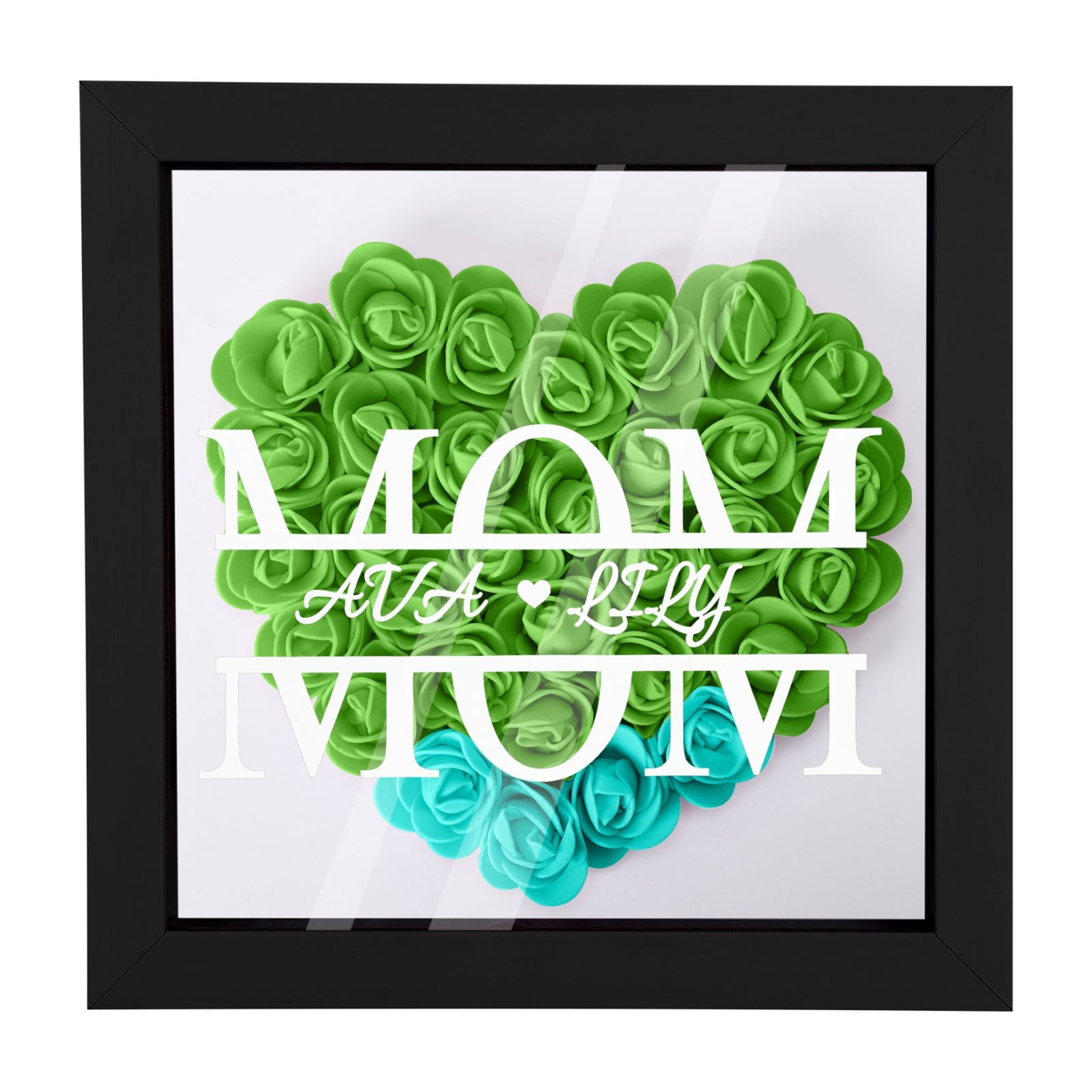 Home Decor Clearance,Fun Gifts,Personalized Mom Flower Shadow Box ...