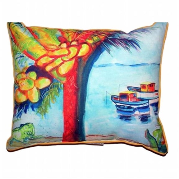 Cocoa Nuts & Boats Extra Large Zippered Pillow