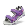 thumbnail image 5 of Dream Pairs Kids Sports Sandals Girls Boys Outdoor Summer Beach Athletic Sandals Casual Walking Sandals 170891_K PURPLE/FUCHSIA/LIGHT/GREY Size 9, 5 of 7