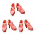 thumbnail image 3 of Dalazy Chaussures de Poupée Talons Hauts Élégants Accessoires pour Poupée 1/6 Fille Rose 3Set, 3 of 6