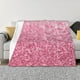 thumbnail image 1 of Fotbe Pink Glitter Manta de Franela con Estampado, Manta Ultrasuave para Cama, Sofá, Auto, Hipoalergénica y Antibolitas-50"x40", 1 of 6