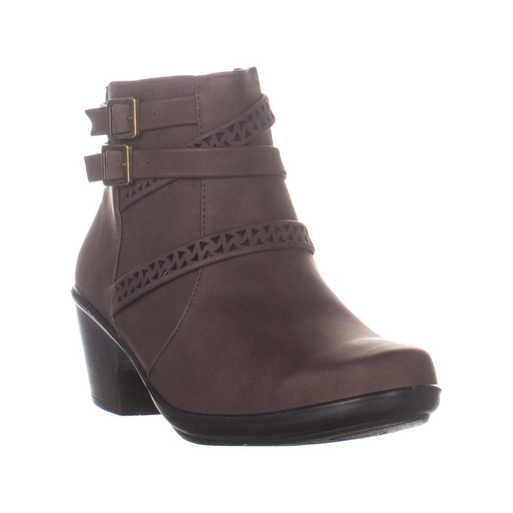 Easy Street Womens Easy Street Denise Ankle Boots, Brown, 6.5 WW US