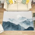 thumbnail image 1 of 6x8 Rug, Japanese Mountain Rug, Asian Style Rugs for Living Room Bedroom, Oriental Ink Painting Carpet, Washable & Non Slip & Soft Low Pile Large Indoor Area Rug, Mountain Home Decor & Gifts, 1 of 7