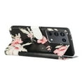 thumbnail image 6 of Allytech Wallet Case for Samsung Galaxy S21 Ultra, PU Leather Folio Flip Stand Shockproof Protection TPU Inner Impact Resistant Cards Holder Case Cover for Samsung Galaxy S21 Ultra,Pink Flower, 6 of 7