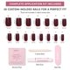 thumbnail image 4 of Press On Nails Glamnetic Cherry Mocha, acabado brillante, rojo oscuro, 4 of 6