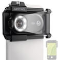 thumbnail image 1 of Portable Smartphone Microscope with 150x Magnification, CPL Polarizing Filter, 12 Adjustable LED Light Modes, 6 UV Lights, Universal Stretch Clip for Mainstream Phones, Built-in 100mAh Lithium, 1 of 7